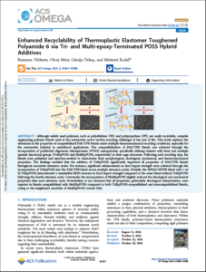 Enhanced Recyclability of Thermoplastic Elastomer Toughened Polyamide 6 via Tri- and Multi-epoxy-Terminated POSS Hybrid Additives